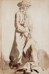 Retrato de Grace, la esposa del artista