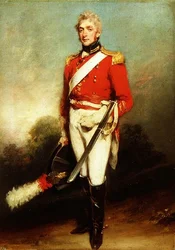 Retrato de James Townley de los Primeros Guardias de Vida en uniforme