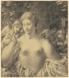 Desnudo con Querubines
