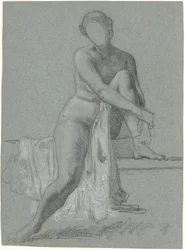Desnudo Sentado