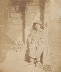 Niño pelando nabo,c. 1854 (foto)
