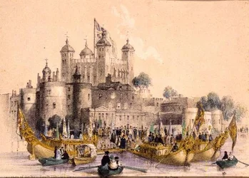 Embarque del Muy Honorable el Alcalde en la Torre de Londres