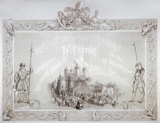 Lord Mayor Thomas Johnson y su séquito embarcando desde la Torre de Londres, 1840