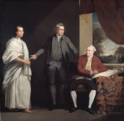 Omai, Joseph Banks y Dr. Daniel Solander
