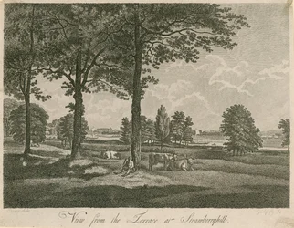 Vista desde la terraza de Strawberry Hill, Londres