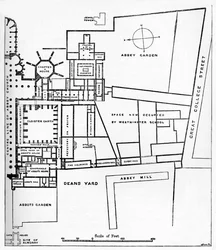 Plano de la Abadía Benedictina de Westminster, c1897