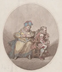 La dueña y el pequeño Isaac, 1 de abril de 1784