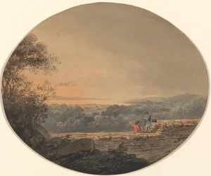 Vista lejana de Exmouth desde Exeter