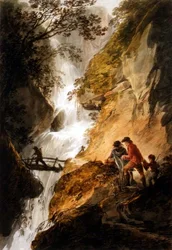 Paisaje con una Cascada