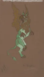 The Gryphon (diseño de vestuario para Alicia en el País de las Maravillas, 1915)