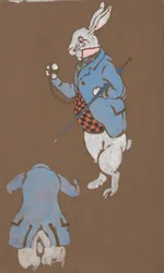 White Rabbit (diseño de vestuario para Alicia en el País de las Maravillas, 1915)