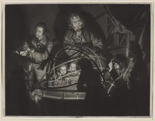 Un filósofo dando una conferencia en el planetario, después de Joseph Wright de Derby (1734-97)