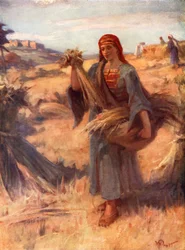 Rut en los campos de maíz, Rut ii, 2 (litografía en color)