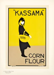 Reproducción de un cartel publicitario de la harina de maíz Kassama