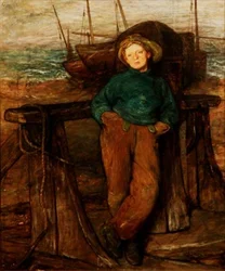 Un niño pescador