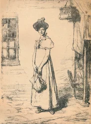 Estudio de la joven ama de casa, c. 1878