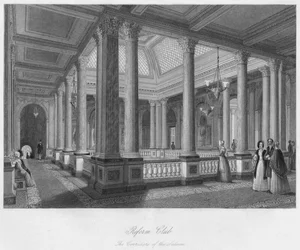 Reform Club. Los Pasillos del Salón, c. 1841