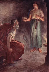 Philopoemen in prison, ilustración de "Plutarch