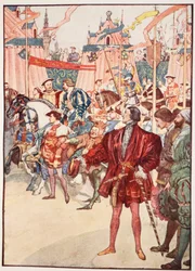 El Campo del Paño de Oro, junio de 1520, ilustración de 