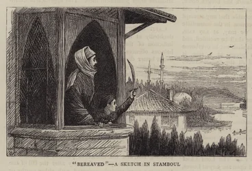 Afligido, un boceto en Stamboul