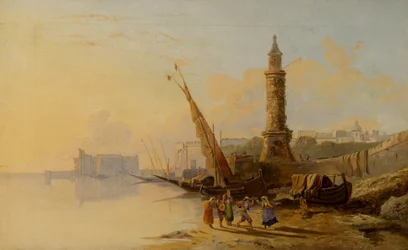 Escena de la costa italiana