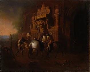 Caballos en una fuente, 1856-1857