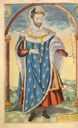 Enrique III de Francia, de Honor Militar y Civil, William Segar, pub. Robert Barker, Londres, 1602