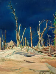 Blasted Trees (óleo sobre lienzo)