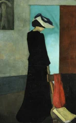 Interior (Dama con sombrero)