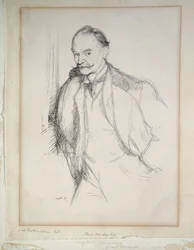 Retrato de Thomas Hardy (1840-1928) 1897 (litografía)
