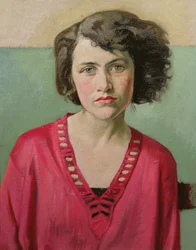 Retrato de una chica en rosa