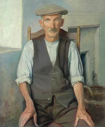 El viejo jardinero (óleo sobre lienzo)
