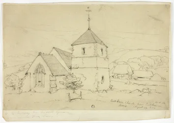 Iglesia de Eastdam cerca de Eastbourn Sussex