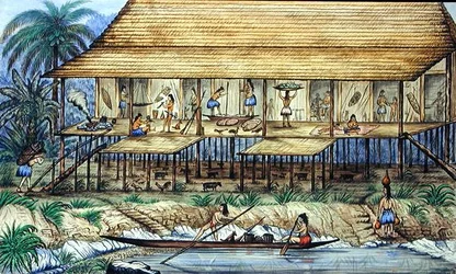 Casa larga Dyak