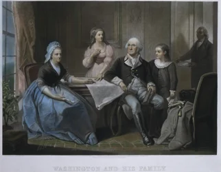 Washington y su familia