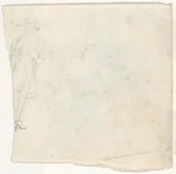Boceto de un hombre de pie [verso]