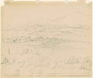 Valle con río y montañas