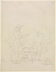 ¿Quién girará la piedra de moler?, c. 1850