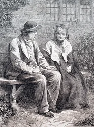 Una pareja de ancianos