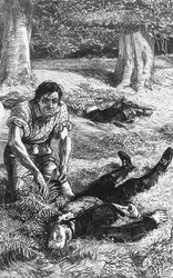 Ilustración para Adam Bede, novela de George Eliot (1819-1880), grabado