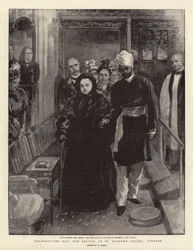 Día de Acción de Gracias, el Servicio en la Capilla de San Jorge, Windsor
