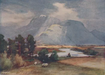 Montañas lluviosas, 1910