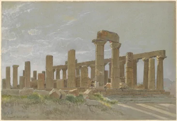 Girgenti, el templo de Juno Lacinia en Agrigento