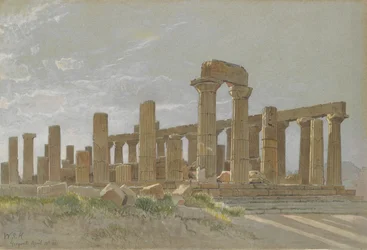 Girgenti El Templo de Juno Lacinia en Agrigento