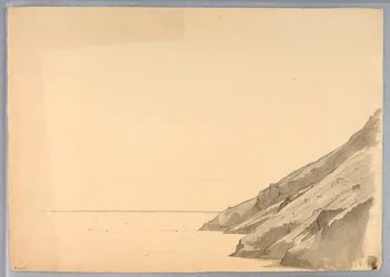 Estudio de acantilado costero, Amalfi, Italia