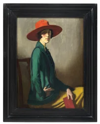 Dama del sombrero rojo