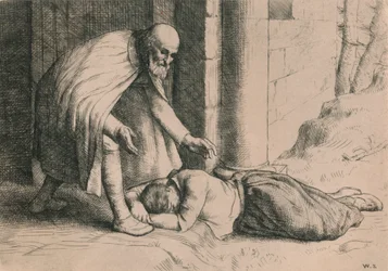 La Misericordia se desmaya ante la puerta