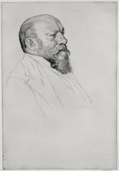 Retrato de Hans Richter (1843-1916), director húngaro