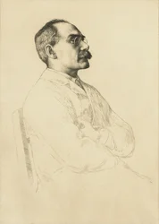 Retrato de Rudyard Kipling 1865-1936