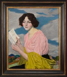 La carta de amor (Retrato de Dora Labbette) c.1918